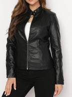 Isla | Women's Zip-Up Jacket | Faux Leather · Eltrendio