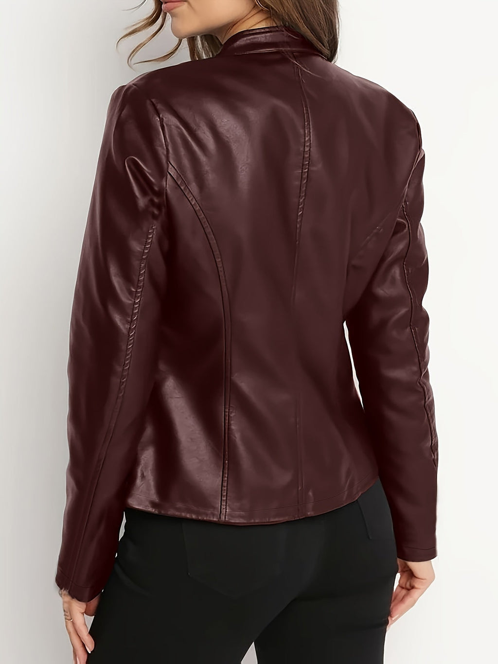 Isla | Women's Zip-Up Jacket | Faux Leather · Eltrendio