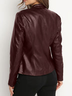 Isla | Women's Zip-Up Jacket | Faux Leather · Eltrendio