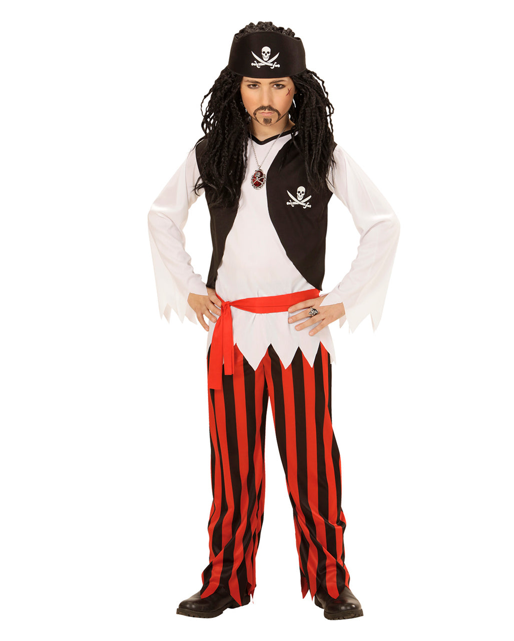 Jack | Kids' Pirate Costume | Striped Trousers-Eltrendio