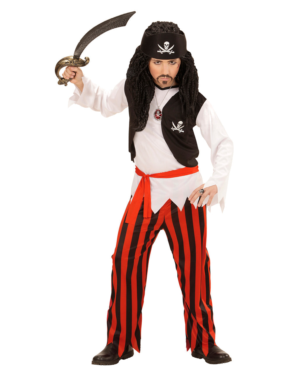Jack | Kids' Pirate Costume | Striped Trousers-Eltrendio