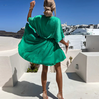 Kate | Women's V-Neck Mini Party Dress | Twist Front · Eltrendio