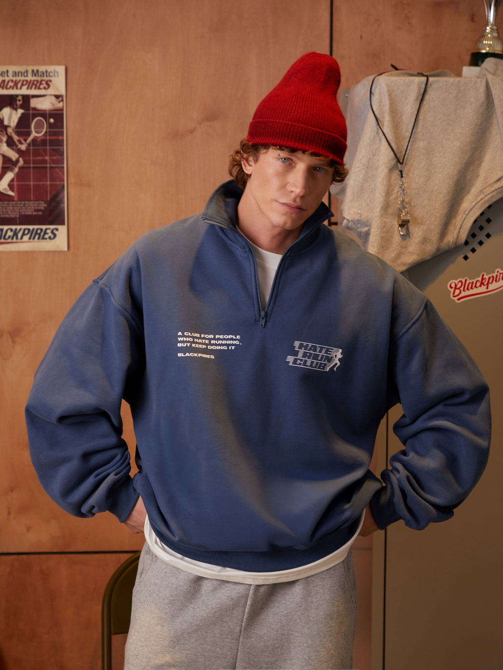 Leo | Unisex Half Zip Sweatshirt | Oversized Printed Streetwear Style-Eltrendio