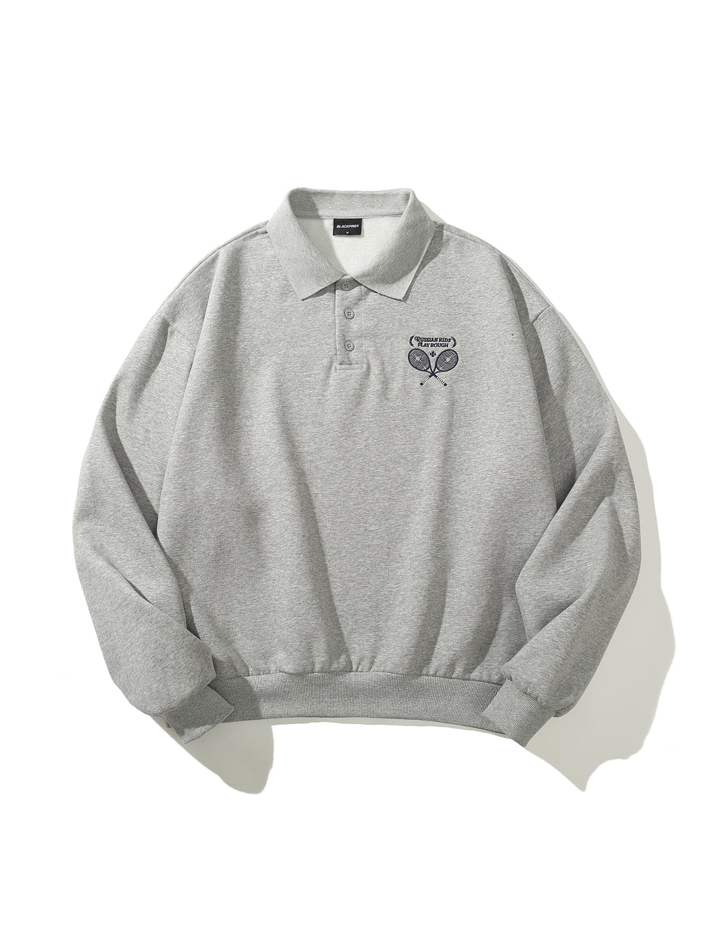 Lucas | Unisex Polo Sweatshirt | Oversized Cropped Retro Style-Eltrendio