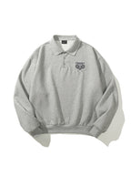 Lucas | Unisex Polo Sweatshirt | Oversized Cropped Retro Style-Eltrendio