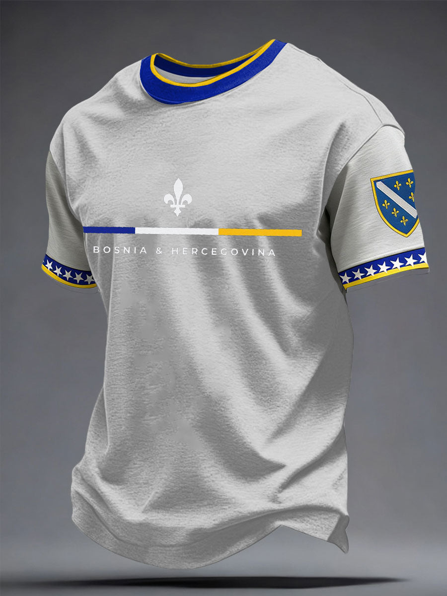 Lukas | Men's Crew Neck T-Shirt | Graphic Print · Eltrendio