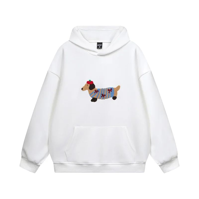 Mabel | Women's Cropped Hoodie | Dog Embroidery · Eltrendio