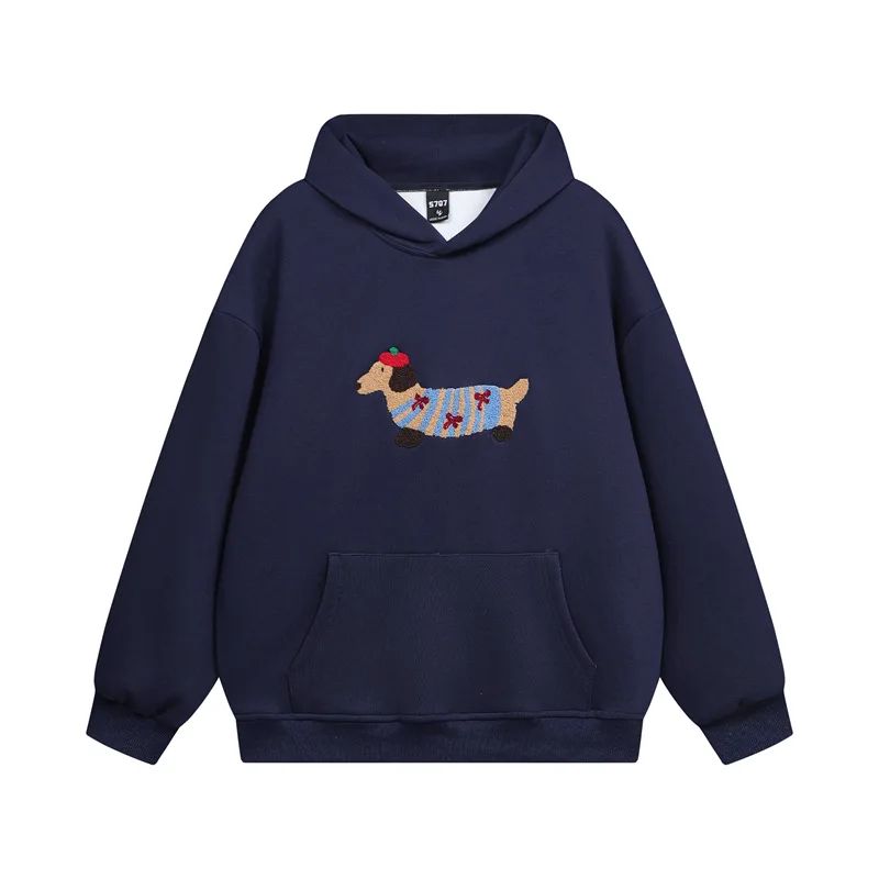 Mabel | Women's Cropped Hoodie | Dog Embroidery · Eltrendio