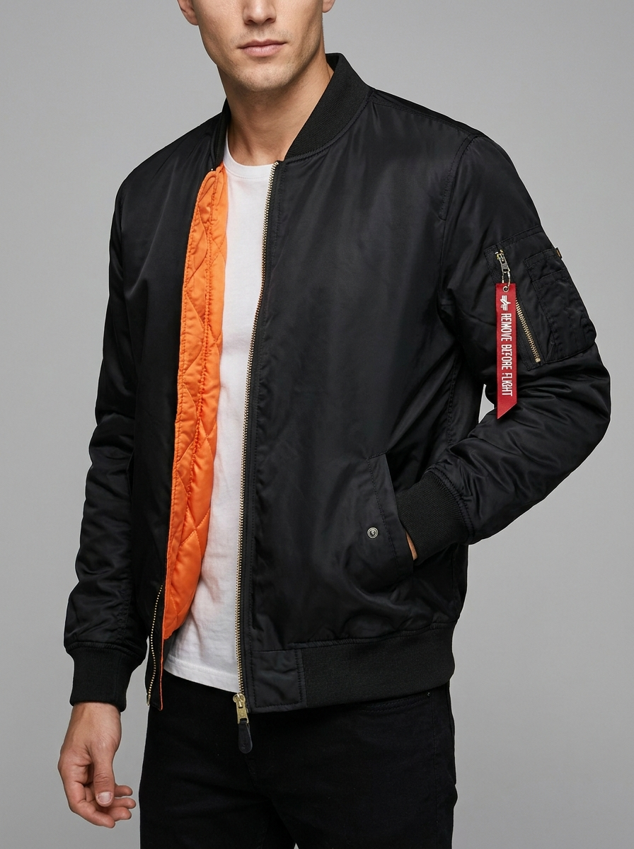 Marcus | Men's Bomber Jacket | Quilted Lining-Eltrendio