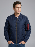 Marcus | Men's Bomber Jacket | Quilted Lining-Eltrendio