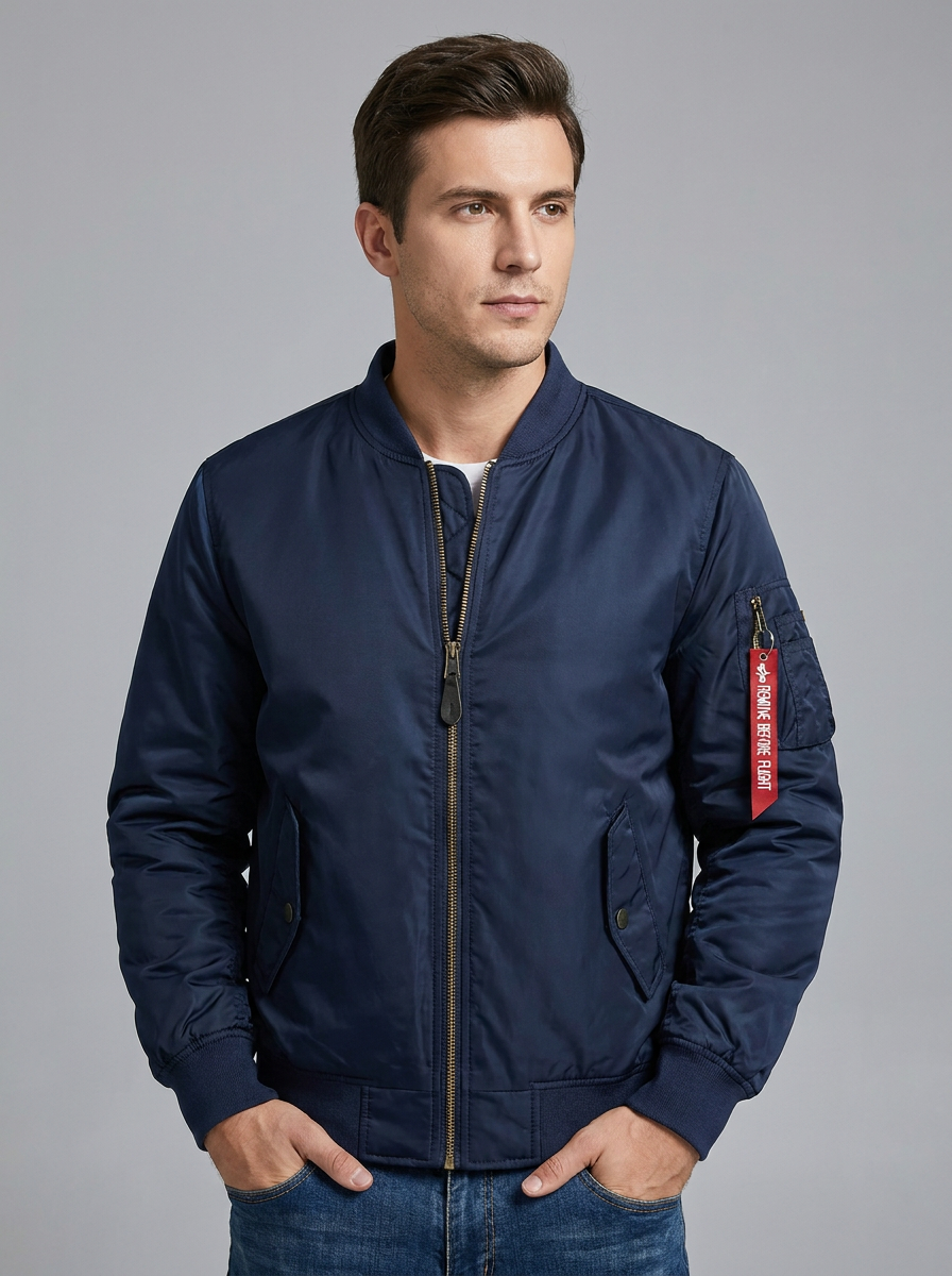 Marcus | Men's Bomber Jacket | Quilted Lining-Eltrendio