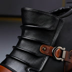 Marcus | Men's Buckle Ankle Boots | Two-Tone · Eltrendio