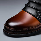 Marcus | Men's Buckle Ankle Boots | Two-Tone · Eltrendio