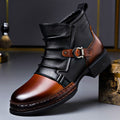 Marcus | Men's Buckle Ankle Boots | Two-Tone · Eltrendio