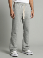 Marcus | Men's Flared Joggers | Cotton Fleece-Eltrendio