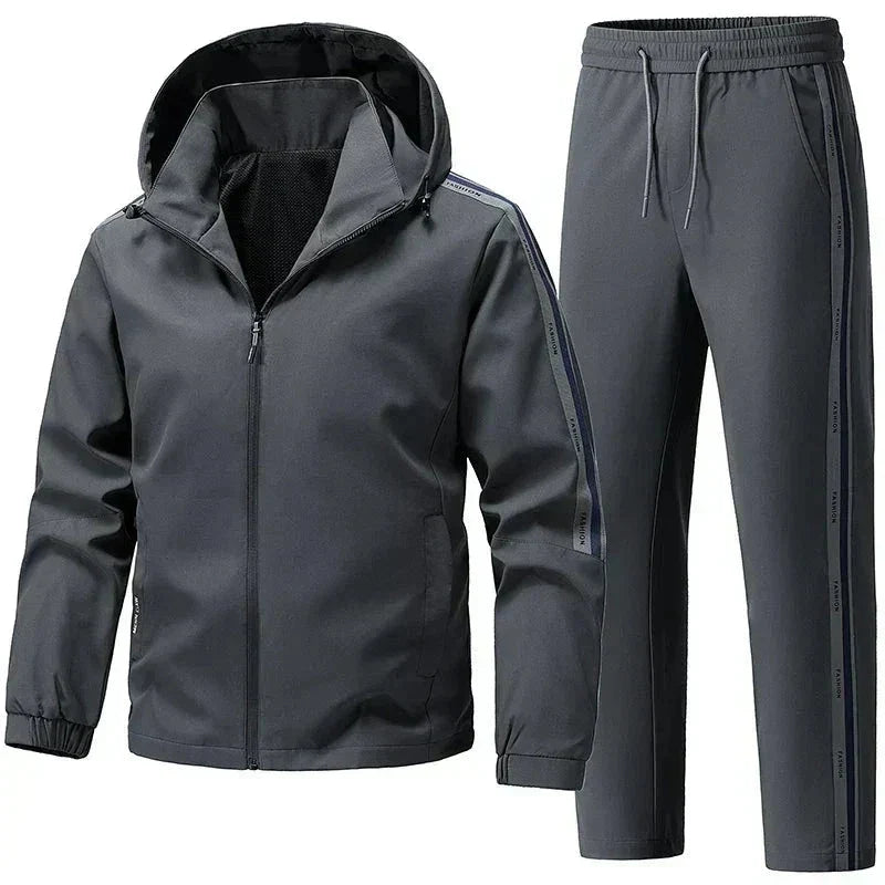 Marcus | Men's Hooded Tracksuit | Zip-Up · Eltrendio