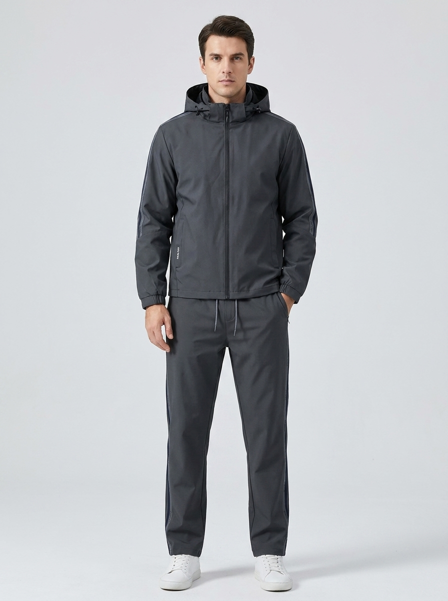 Marcus | Men's Hooded Tracksuit | Zip-Up-Eltrendio
