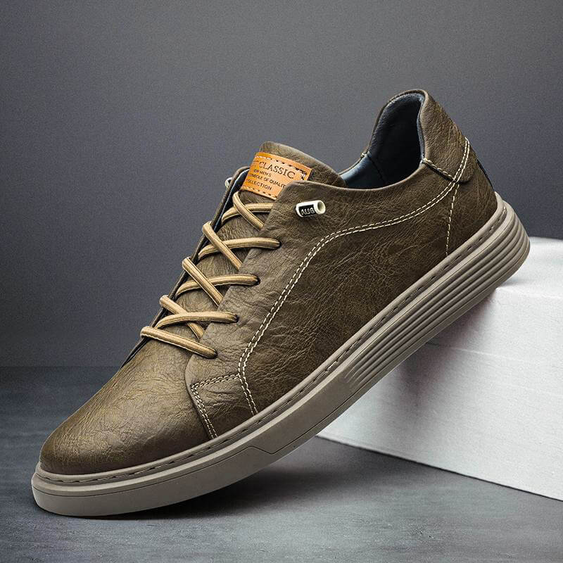 Marcus | Men's Lace-Up Trainers | Low-Top · Eltrendio