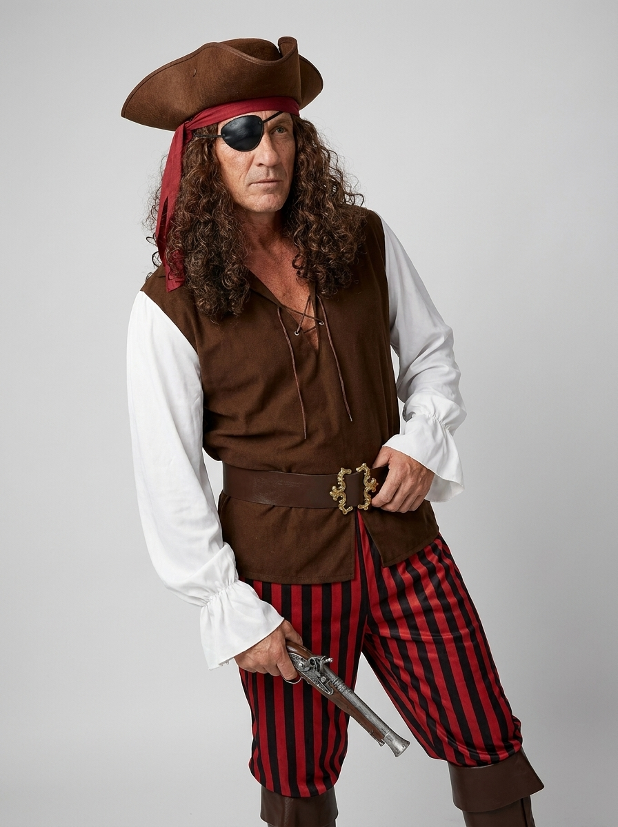 Marcus | Men's Pirate Costume | Complete Set-Eltrendio