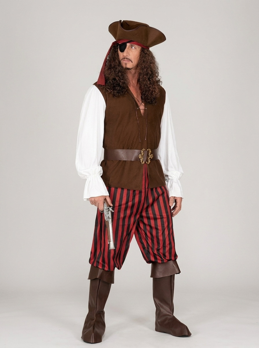 Marcus | Men's Pirate Costume | Complete Set-Eltrendio