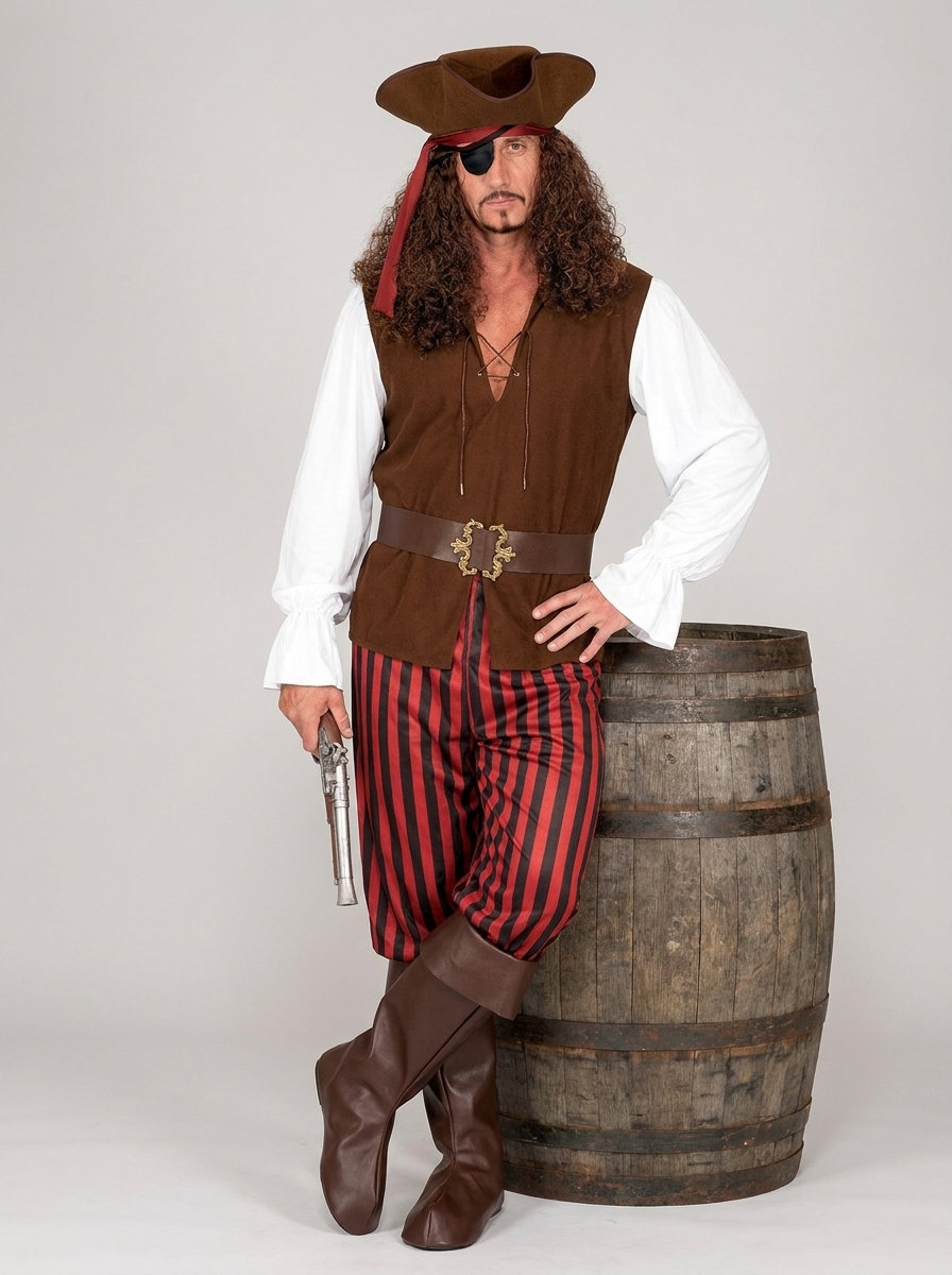 Marcus | Men's Pirate Costume | Complete Set-Eltrendio