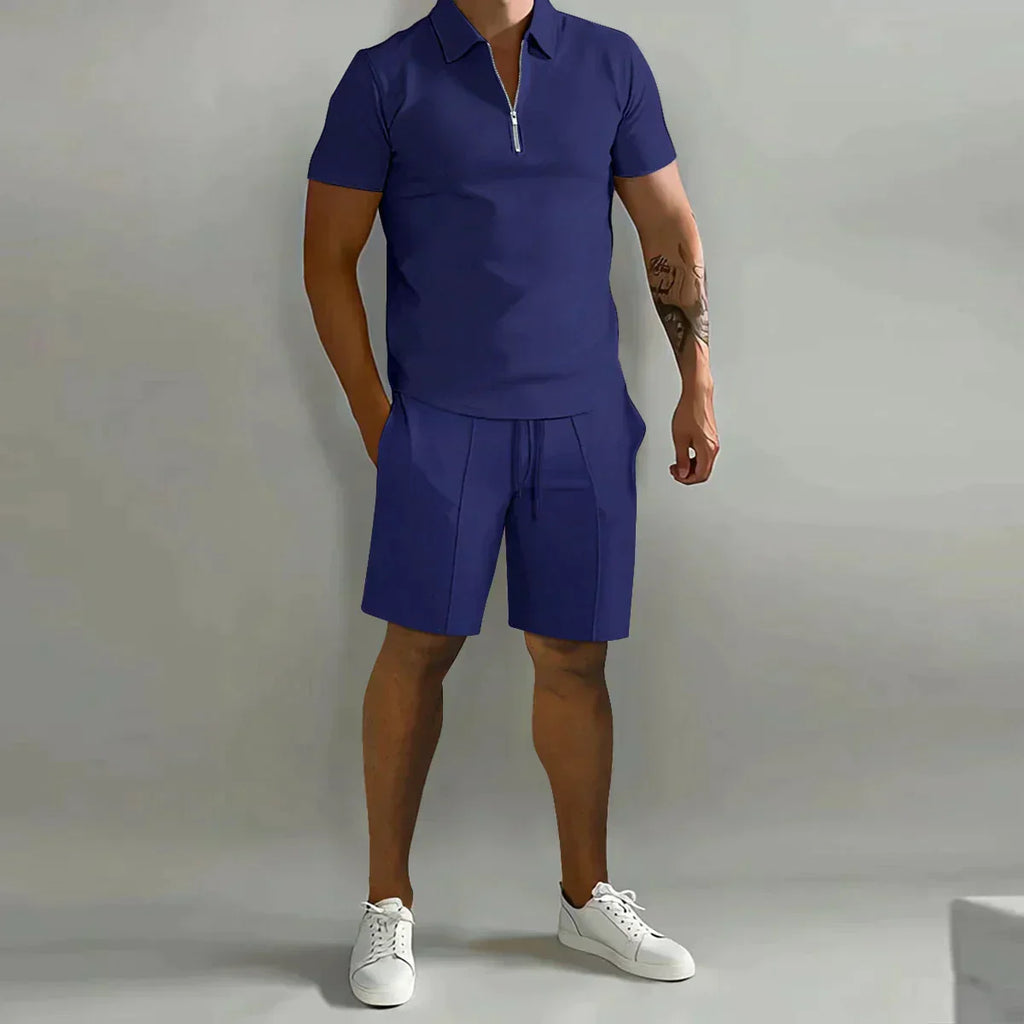 Marcus | Men's Polo Shirt Set | Zip Neck · Eltrendio