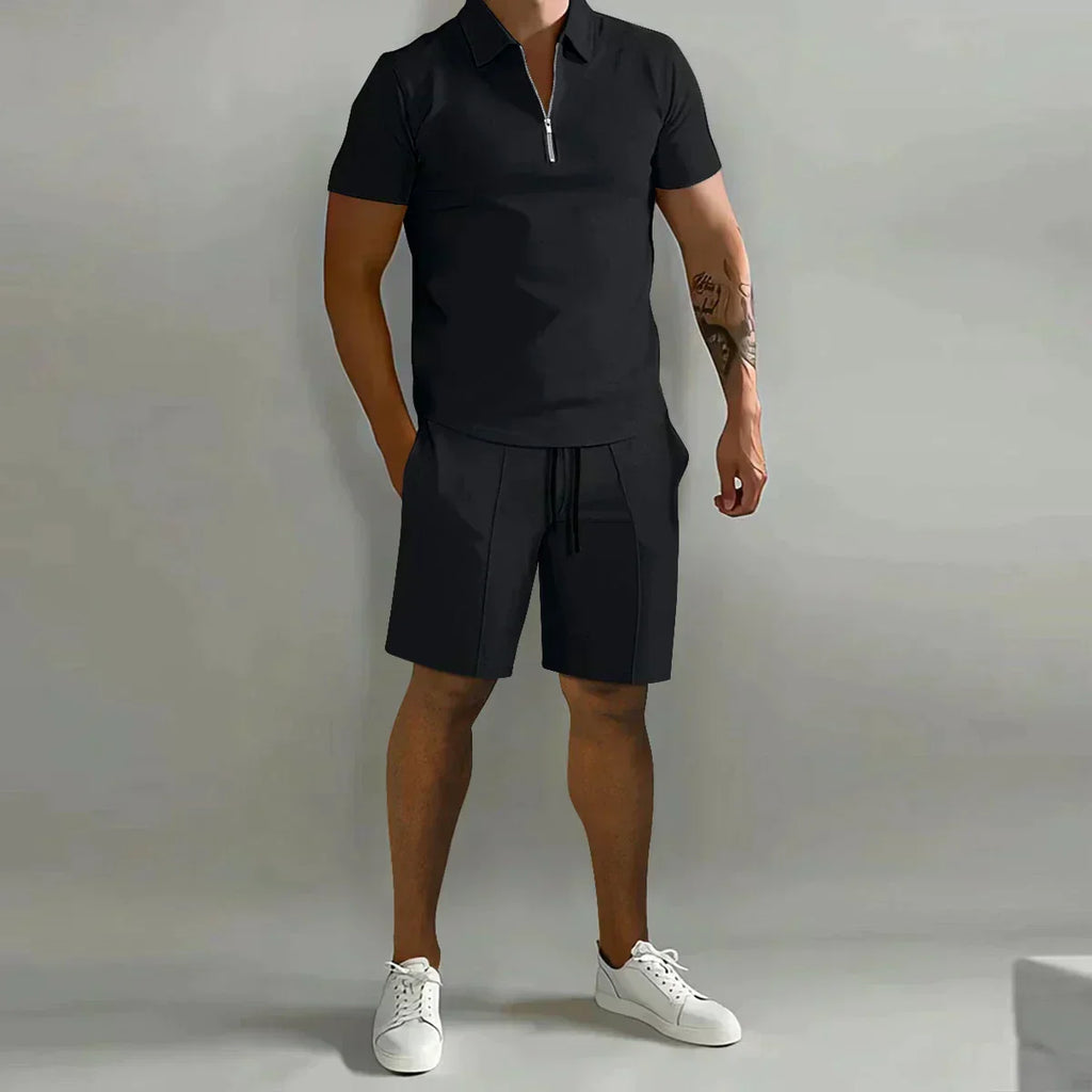 Marcus | Men's Polo Shirt Set | Zip Neck · Eltrendio