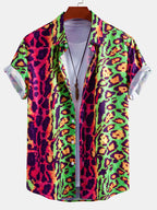 Marcus | Men's Short-Sleeve Shirt | Leopard Print · Eltrendio
