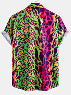 Marcus | Men's Short-Sleeve Shirt | Leopard Print · Eltrendio