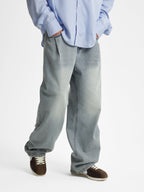 Marcus | Men's Wide-Leg Jeans | Contrast Stitching · Eltrendio