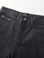 Marcus | Men's Wide-Leg Jeans | Contrast Stitching · Eltrendio