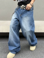 Marcus | Men's Wide-Leg Jeans | Faded Denim · Eltrendio