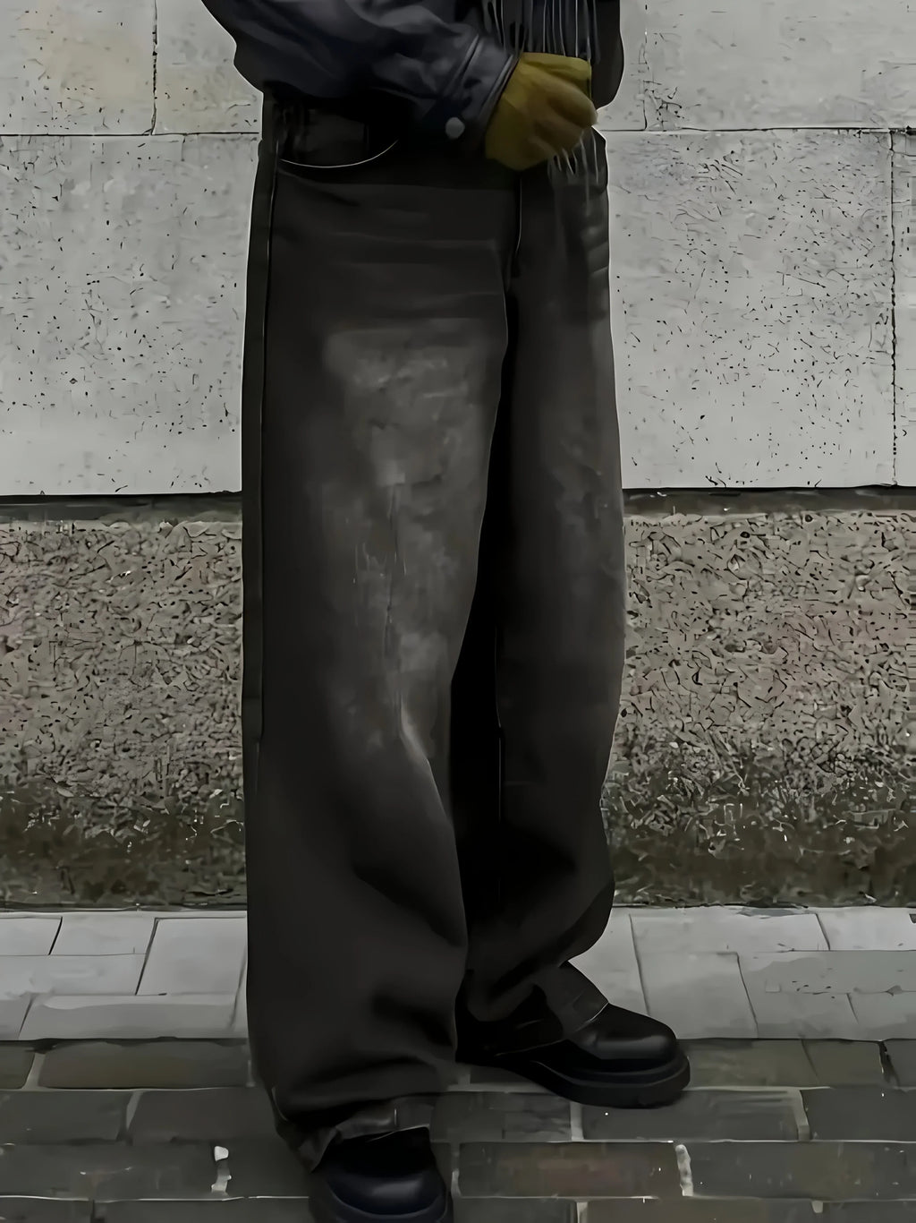 Marcus | Men's Wide-Leg Jeans | Faded Denim · Eltrendio