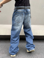 Marcus | Men's Wide-Leg Jeans | Faded Denim · Eltrendio