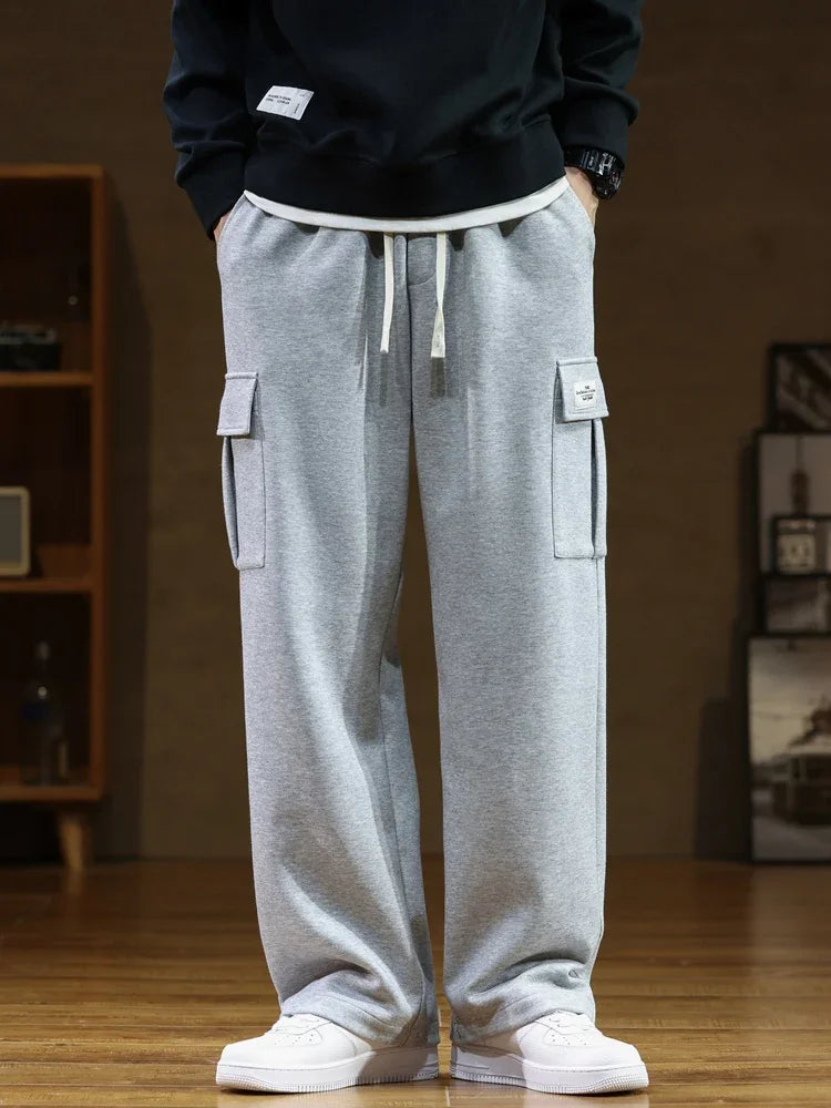 Marcus | Men's Wide-Leg Joggers | Cargo Pocket · Eltrendio