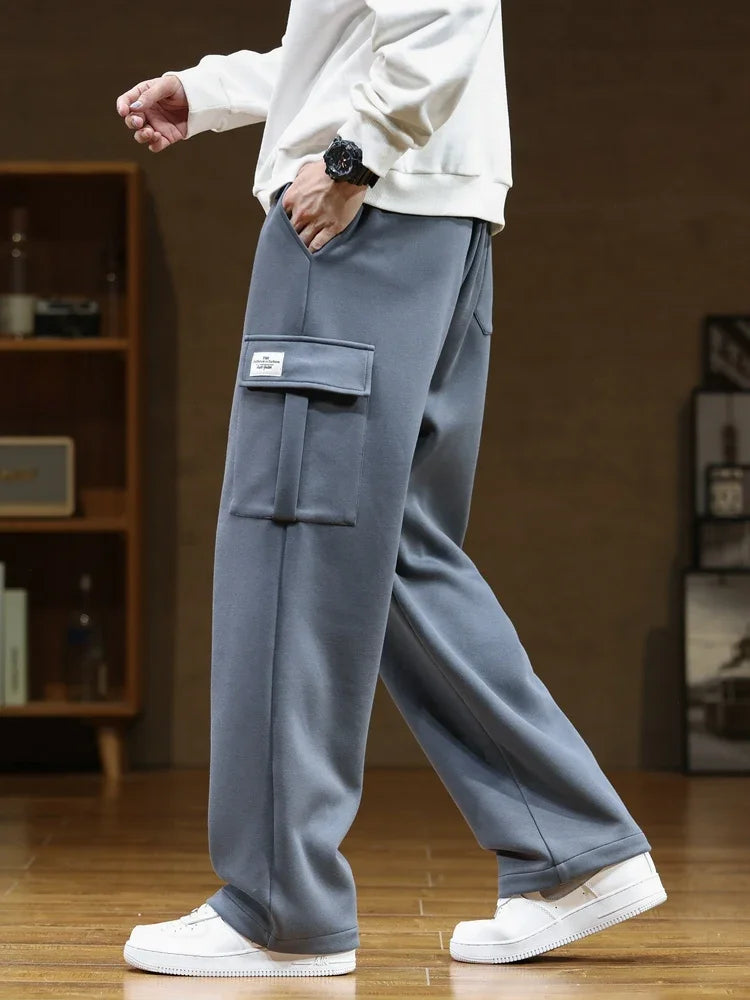 Marcus | Men's Wide-Leg Joggers | Cargo Pocket · Eltrendio