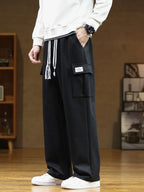 Marcus | Men's Wide-Leg Joggers | Cargo Pocket · Eltrendio