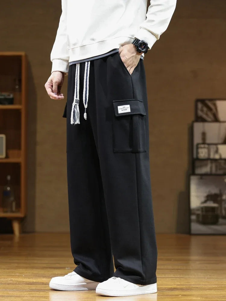Marcus | Men's Wide-Leg Joggers | Cargo Pocket · Eltrendio