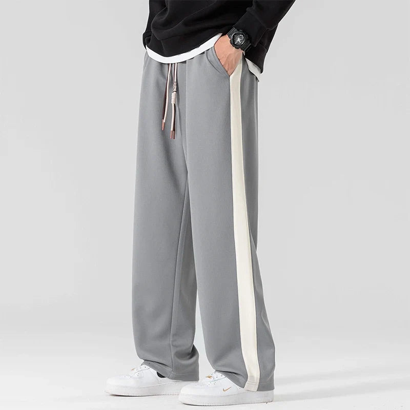 Marcus | Men's Wide-Leg Joggers | Side Stripe · Eltrendio