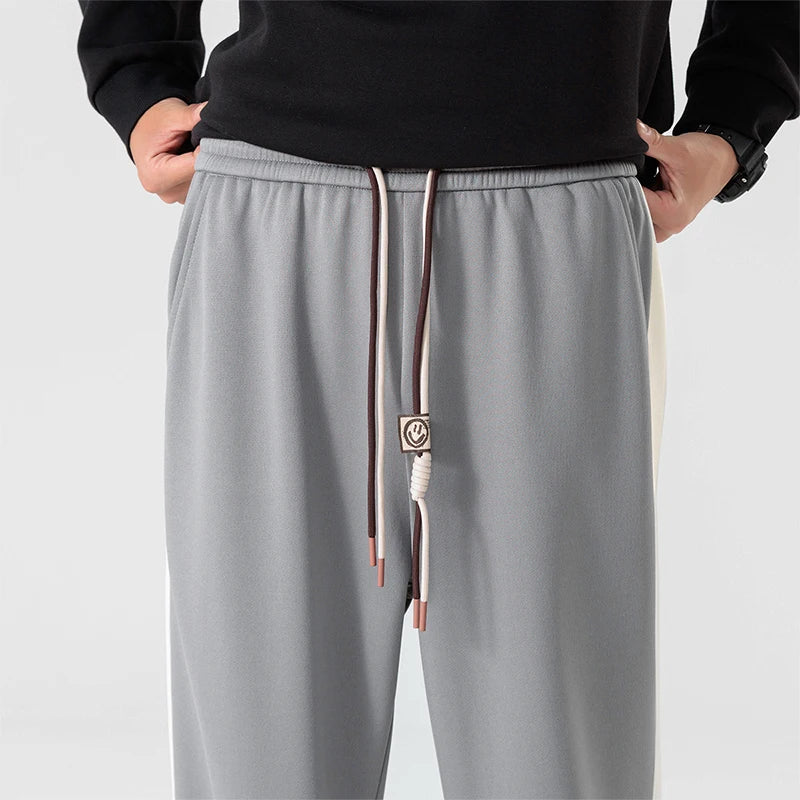 Marcus | Men's Wide-Leg Joggers | Side Stripe · Eltrendio