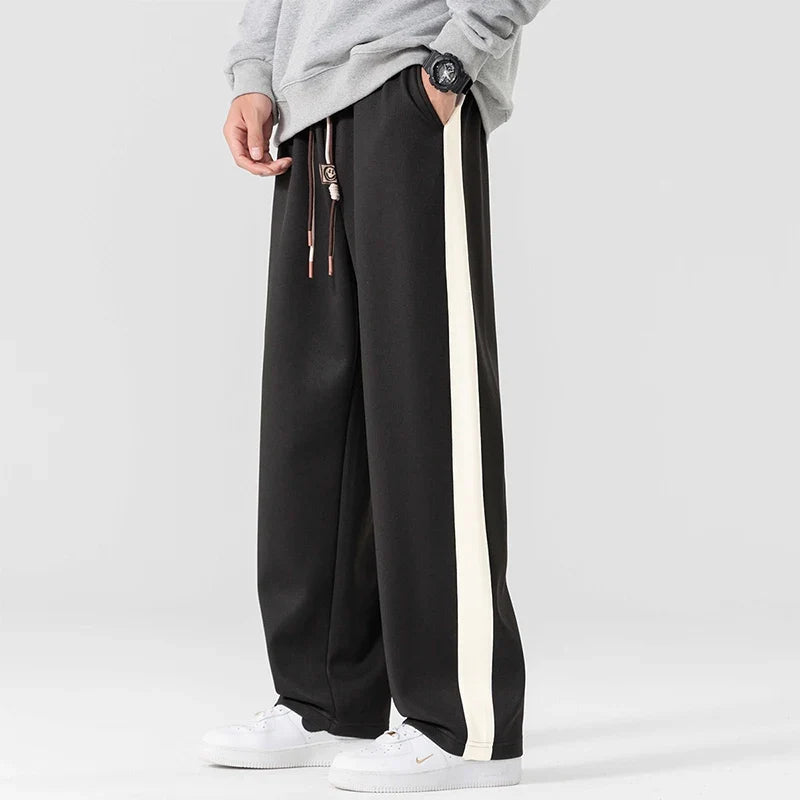 Marcus | Men's Wide-Leg Joggers | Side Stripe · Eltrendio