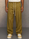 Marcus | Men's Wide-Leg Trousers | Drawstring Waist-Eltrendio