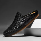 Marcus | Men's Woven Backless Loafers | Slip-On · Eltrendio