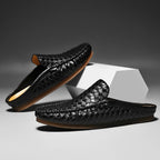 Marcus | Men's Woven Backless Loafers | Slip-On · Eltrendio