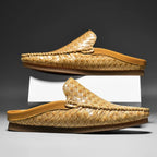 Marcus | Men's Woven Backless Loafers | Slip-On · Eltrendio