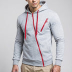 Marcus | Men's Zip-Up Hoodie | Contrast Drawstring · Eltrendio