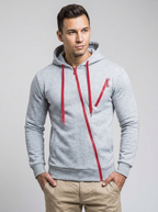 Marcus | Men's Zip-Up Jacket | Contrast Drawstring-Eltrendio