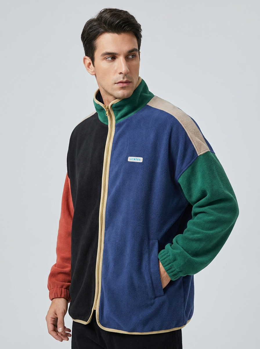 Marcus | Men's Zip-Up Jacket | Colour-Block · Eltrendio