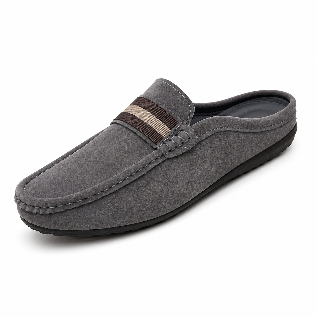 Marcus | Men's Slip-On Moc Toe Low Profile Casual Footwear | Backless Loafers · Eltrendio