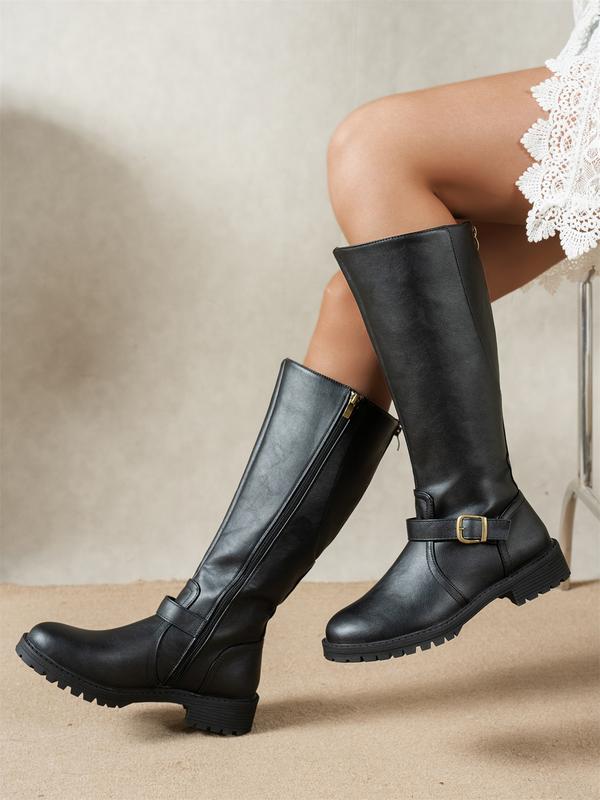 Marion | Women's Knee-High Boots | Buckle Detail · Eltrendio